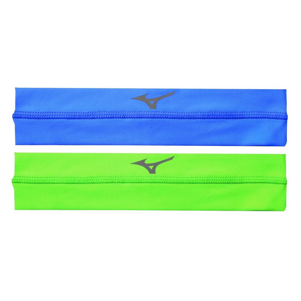 Mens Mizuno Viktory Volleyball Headband Blue/Green Philippines (MDTFUY406)